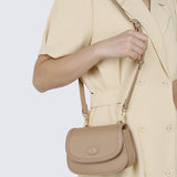 Nurita Harith Naime Saddle Crossbody Belt Bag (Tan)