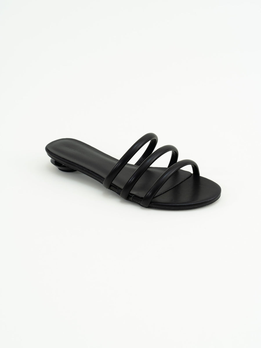Beryl Open Toe Heels (Black)