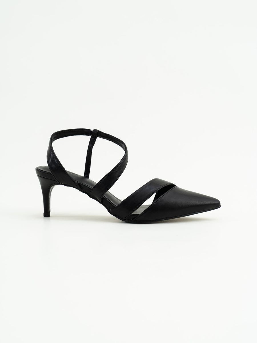 Eda Pointed Toe Heels (Black)