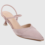 Enya Pointed Toe Heels (Nude)