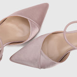 Enya Pointed Toe Heels (Nude)