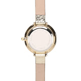 Olivia Rose Gold Leather Strap Watch (Champagne)