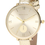 Olivia Rose Gold Leather Strap Watch (Champagne)