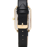 Chelsea Gold Leather Strap Watch (Black)