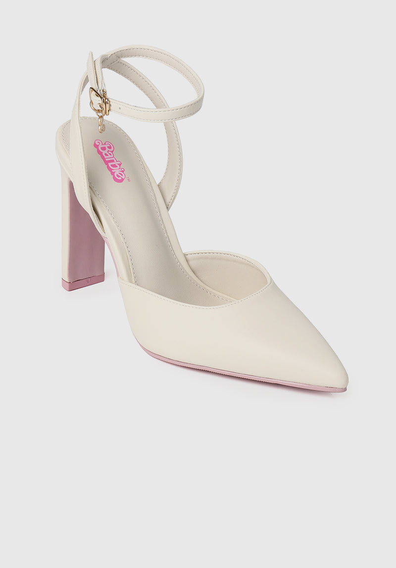 Barbie Your Dreamgirl Pointed Toe Heels in White