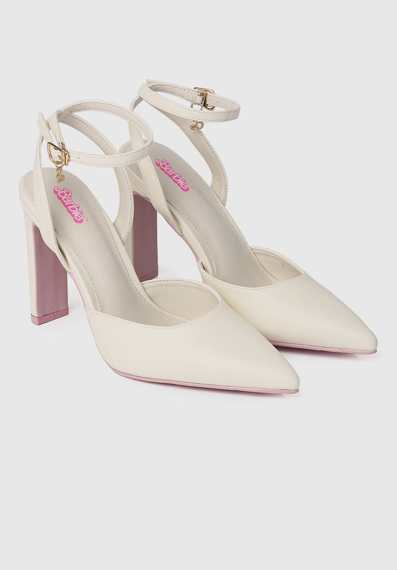 Barbie Your Dreamgirl Pointed Toe Heels in White