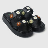 Disney Bambi Daisy Open Toe Sandals & Flip Flops (Black)