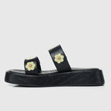Disney Bambi Daisy Open Toe Sandals & Flip Flops (Black)