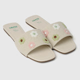 Disney Bambi A Floral Tale Open Toe Sandals & Flip Flops (Blanched Almond)