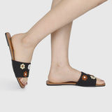 Disney Bambi A Floral Tale Open Toe Sandals & Flip Flops (Black)