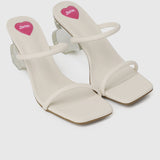 Barbie Sweet Dreams Open Toe Heels in White