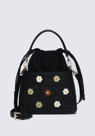 Disney Bambi Pretty, Pretty Flower Top Handles Bag (Black)