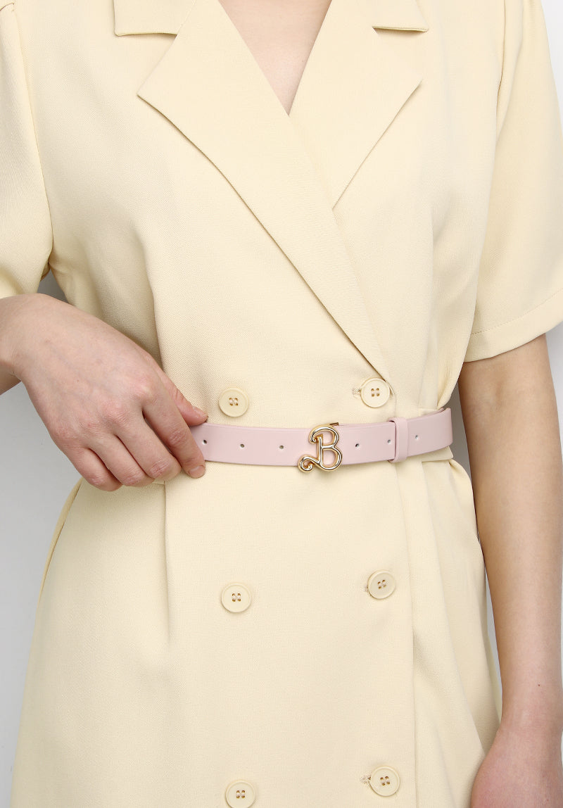 Barbie Dollhouse Buckle Leather (Pink)
