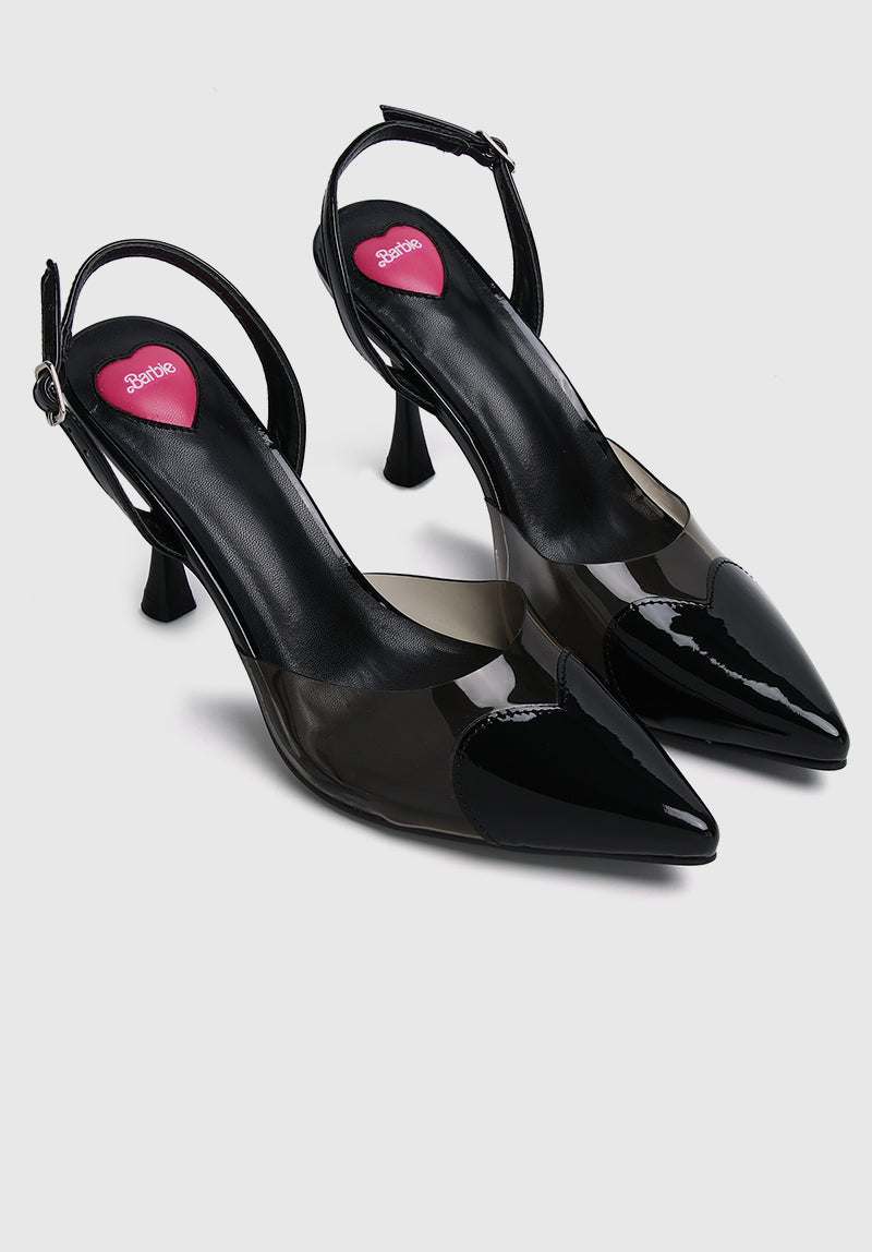 Barbie Runway Role Model Pointed Toe Heels in Black