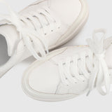 Spin-Up Rounded Toe Sneakers Women (White)
