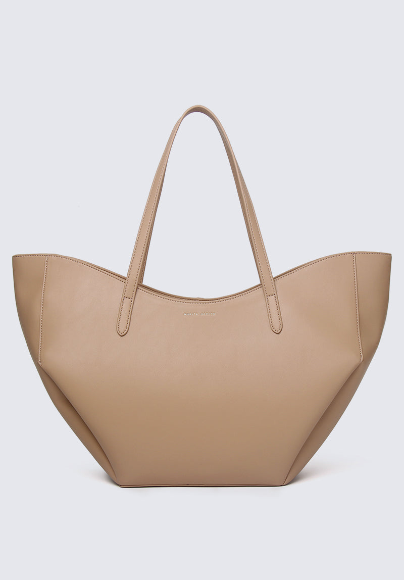 Nurita Harith Neely Structured Tote Bag (Tan)