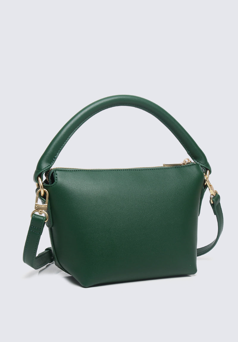 Nurita Harith Nzeri Boxy Top Handle Bag (Dark Green)