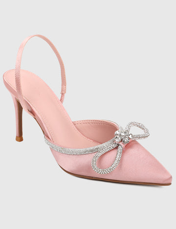 Prissy Pointed Toe Heels (Pink)