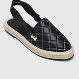 Disney Dumbo Dreams Take Flight Rounded Toe Slip Ons & Espadrilles (Black)