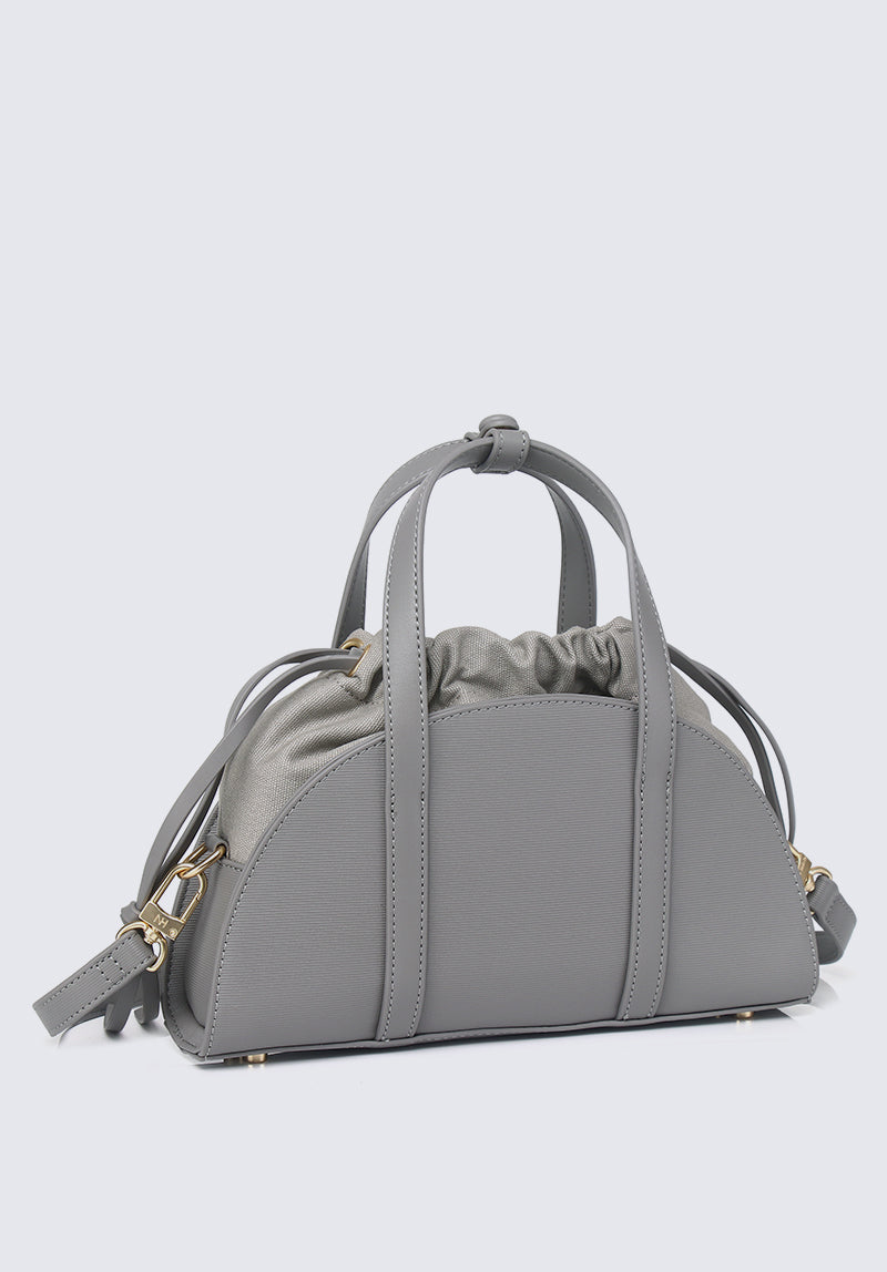 Nurita Harith Nalanie Half Moon Top Handle Bag (Grey)
