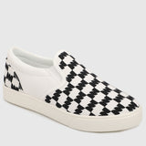 CheckerM Rounded Toe Sneakers Women (Black)