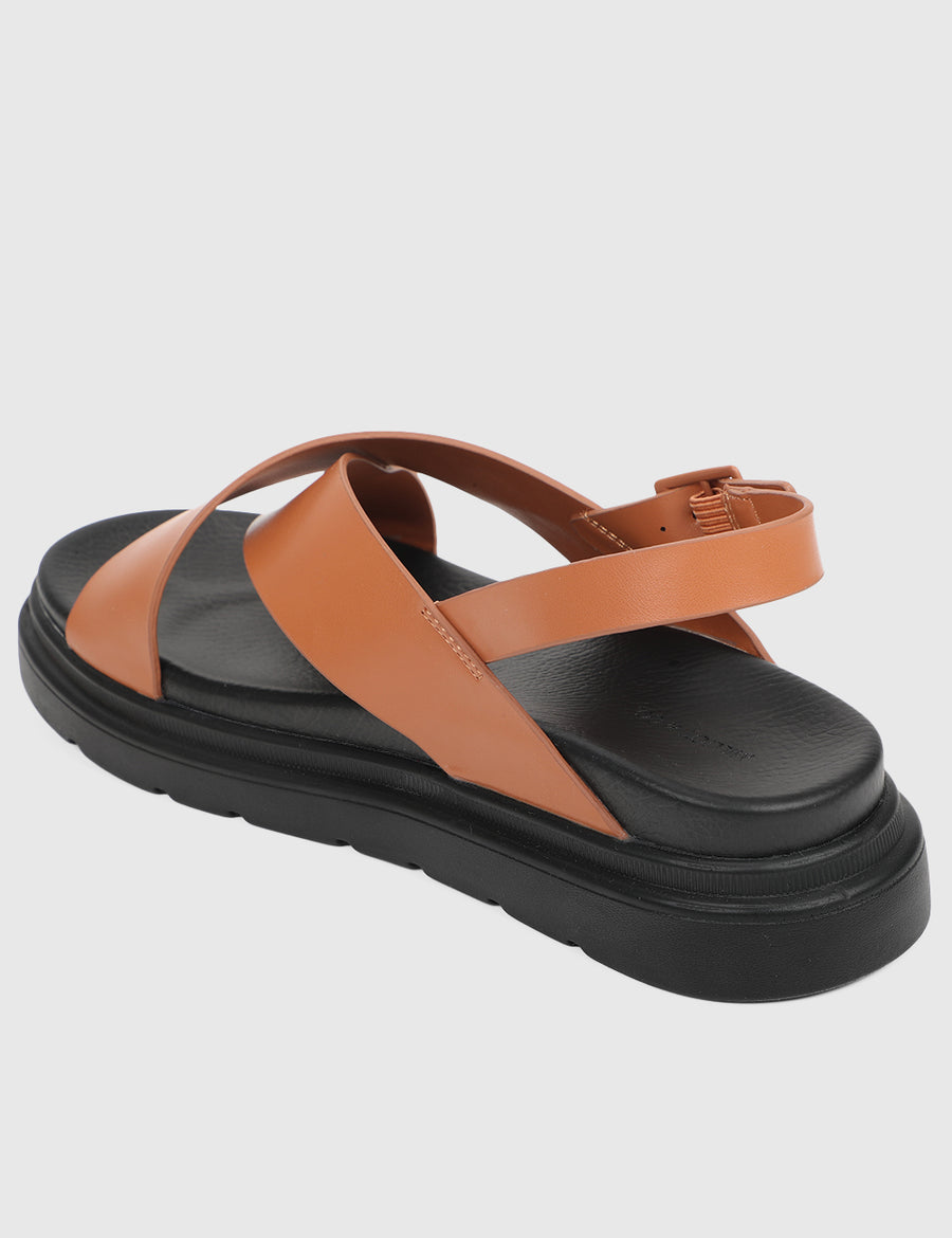 Leola Open Toe Sandals & Flip Flops (Brown)