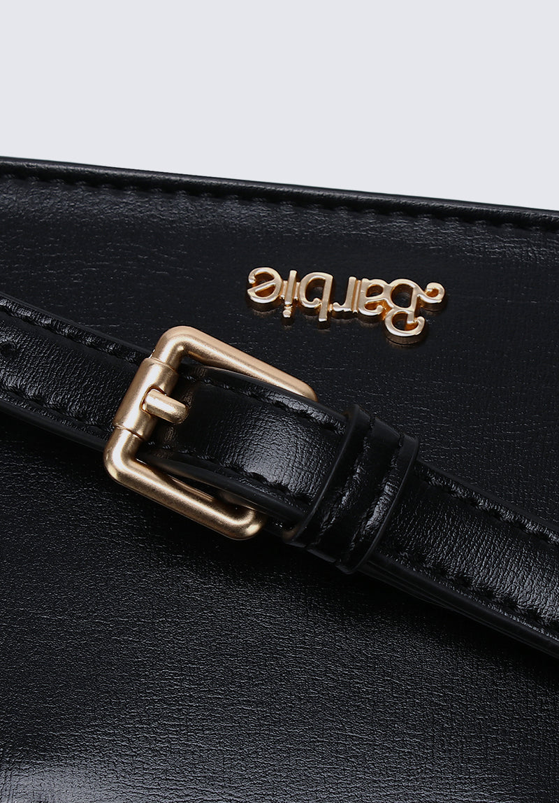 Barbie Everything's Golden Top Handle Flap Bag (Black)