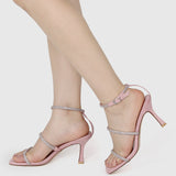 Jobeth Open Toe Heels (Pink)