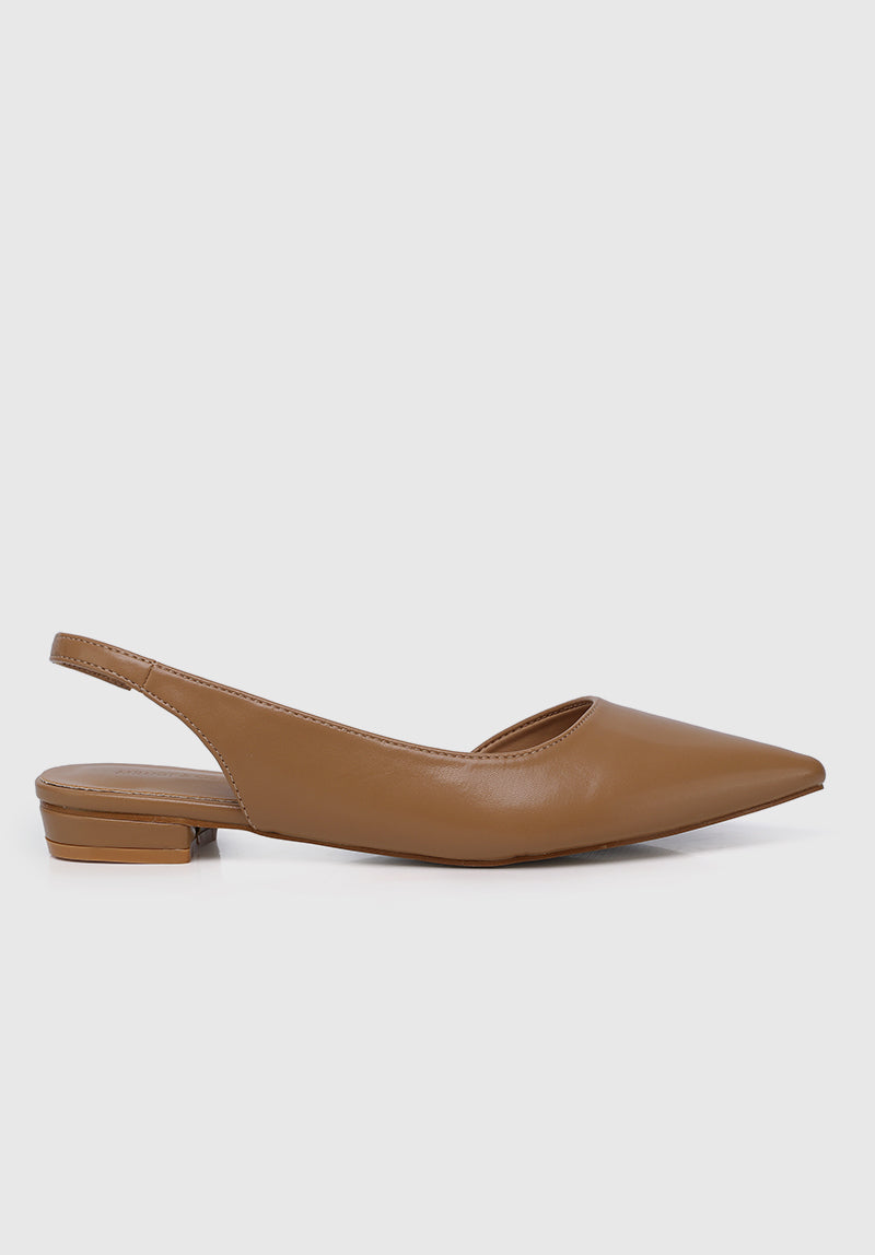 Ayn Pointed Toe Heels (Brown)