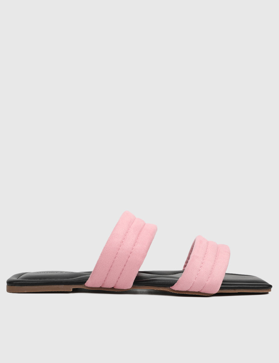 Esta Open Toe Sandals & Flip Flops (Pink)