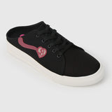 Barbie Bold Babe Rounded Toe Sneakers (Black)