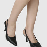 Moyra Pointed Toe Heels (Black)