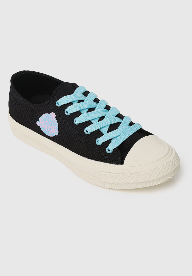 Barbie Palm Springs Rounded Toe Sneakers (Black)