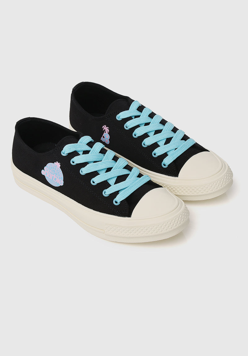 Barbie Palm Springs Rounded Toe Sneakers (Black)