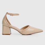 Edythe Pointed Toe Heels (Nude)