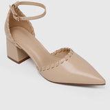 Edythe Pointed Toe Heels (Nude)