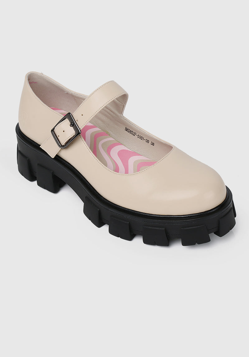 Barbie Girl About Town Rounded Toe Loafers, Moccasins & Boat Shoes (Nude)