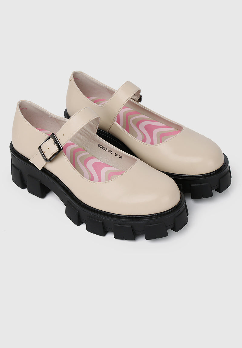 Barbie Girl About Town Rounded Toe Loafers, Moccasins & Boat Shoes (Nude)