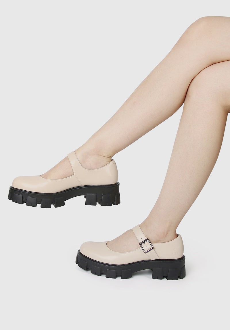 Barbie Girl About Town Rounded Toe Loafers, Moccasins & Boat Shoes (Nude)