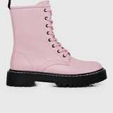 Big Debut Rounded Toe Boots (Pink)