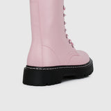 Big Debut Rounded Toe Boots (Pink)