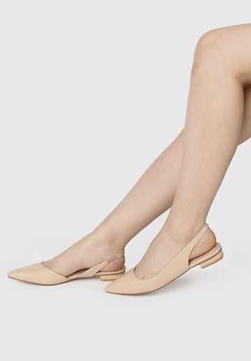Ayn Pointed Toe Heels (Nude)